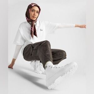 Converse White High-Top Sneakers